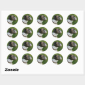 Boxer Dog-profiel Ronde Sticker (Vel)