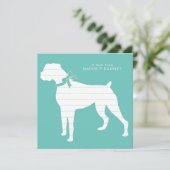 Boxer Dog Puppy Bedankkaart (Staand voorkant)