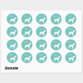 Boxer Dog Puppy Ronde Sticker (Vel)