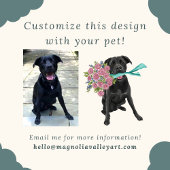 Boxer Dog Puppy Topiary Waterverf Kaart