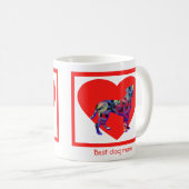 Boxer Dog Red Valentijn's Day Heart Coffee Mok (Voorkant rechts)