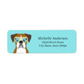 Boxer Dog Return Address Labels (Voorkant)