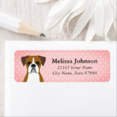 Boxer Dog Return Address Labels (Insitu)