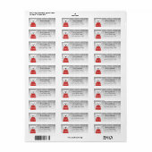 Boxer Dog Return Address Labels (Full Sheet)