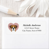 Boxer Dog Return Address Labels (Insitu)