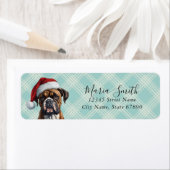 Boxer Dog Return Address Labels (Insitu)