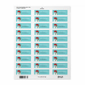 Boxer Dog Return Address Labels (Full Sheet)