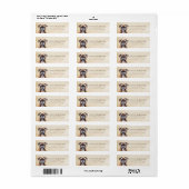 Boxer Dog Return Address Labels (Full Sheet)