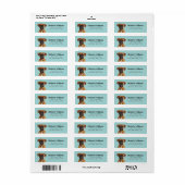 Boxer Dog Return Address Labels (Full Sheet)