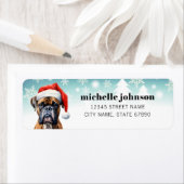 Boxer Dog Return Address Labels (Insitu)