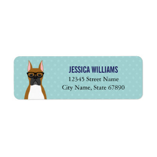 Boxer Dog Return Address Labels