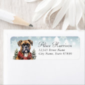 Boxer Dog Return Address Labels (Insitu)