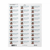 Boxer Dog Return Address Labels (Full Sheet)