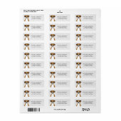 Boxer Dog Return Address Labels (Full Sheet)
