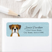 Boxer Dog Return Address Labels (Insitu)