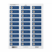 Boxer Dog Return Address Labels (Full Sheet)