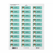 Boxer Dog Return Address Labels (Full Sheet)