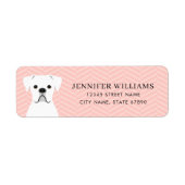 Boxer Dog Return Address Labels (Voorkant)