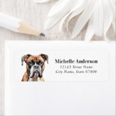 Boxer Dog Return Address Labels (Insitu)