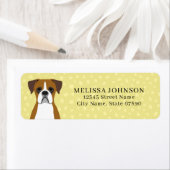 Boxer Dog Return Address Labels (Insitu)