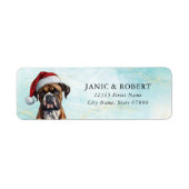 Boxer Dog Return Address Labels (Voorkant)