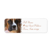 Boxer Dog Return Label (Voorkant)