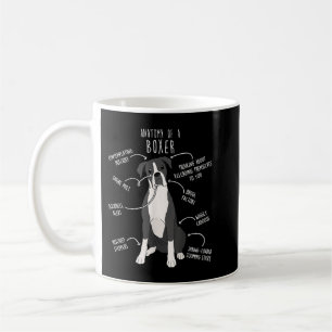 Boxer Dog Reverse Brindle Seal Anatomy Grappig Sch Koffiemok