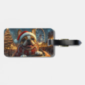 Boxer Dog Roller Onderzetter Kerst Bagagelabel (Achterkant horizontaal)