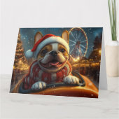 Boxer Dog Roller Onderzetter Kerst Kaart (Voorkant)