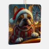 Boxer Dog Roller Onderzetter Kerst Keramisch Ornament (Rechts)