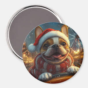 Boxer Dog Roller Onderzetter Kerst Magneet