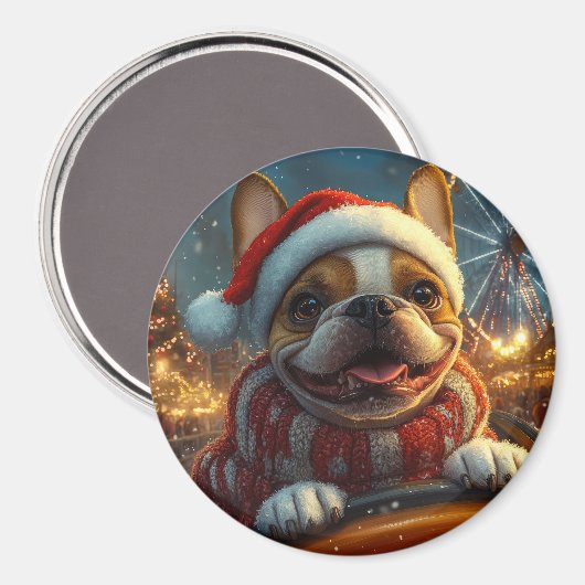 Boxer Dog Roller Onderzetter Kerst Magneet (Voorkant / Achterkant)