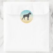 Boxer Dog Ronde Sticker (Tas)