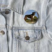 Boxer Dog Show Stance Ronde Button 5,7 Cm (In situ)