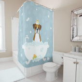 Boxer Dog Shower Curtain Douchegordijn (In situ)