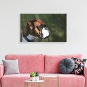 Boxer Dog Side Profile Canvas Afdruk (Insitu (Woonkamer))