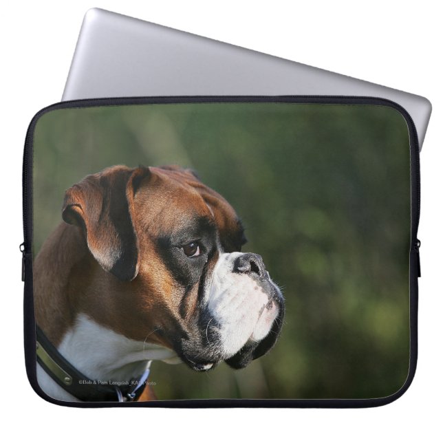 Boxer Dog Side Profile Laptop Sleeve (Voorkant)