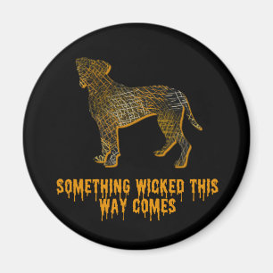 Boxer Dog Silhouette Fun Halloween Magnet Magneet
