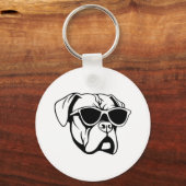 Boxer Dog Sleutelhanger (Voorkant)