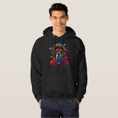Boxer Dog Space Astronaut Hoodie (Voorkant volledig)