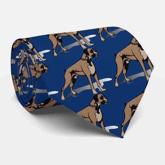 Boxer Dog Stropdas (Opgerold)