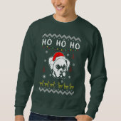 Boxer Dog Ugly Kerstmis Ho Ho Ho Trui (Voorkant)