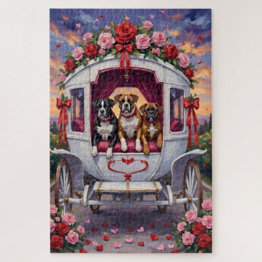 Boxer Dog Valentine's Day  Legpuzzel (Verticaal)