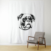Boxer Dog Wandkleed (In situ)