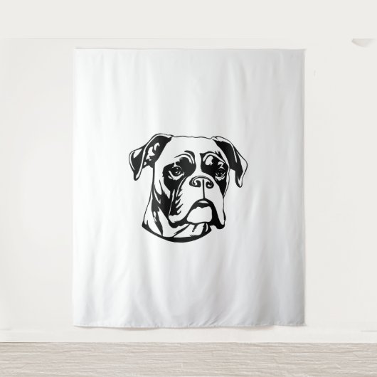 Boxer Dog Wandkleed (Voorkant)