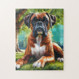 Boxer Dog 🐾Wiggle Butts & Tail Wags Legpuzzel