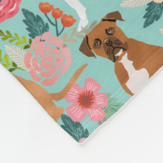 Boxer dogs deken - schattige hondendeken (Hoek)