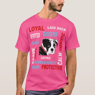 Boxer Dogs I Love My Boxer Design voor Boxer liefh T-shirt