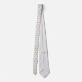 Boxer Dogs Pattern Monogrammed Stropdas (Achterkant)