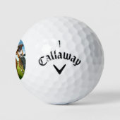 Boxer Dogs Playing Golf Golfballen (Logo)